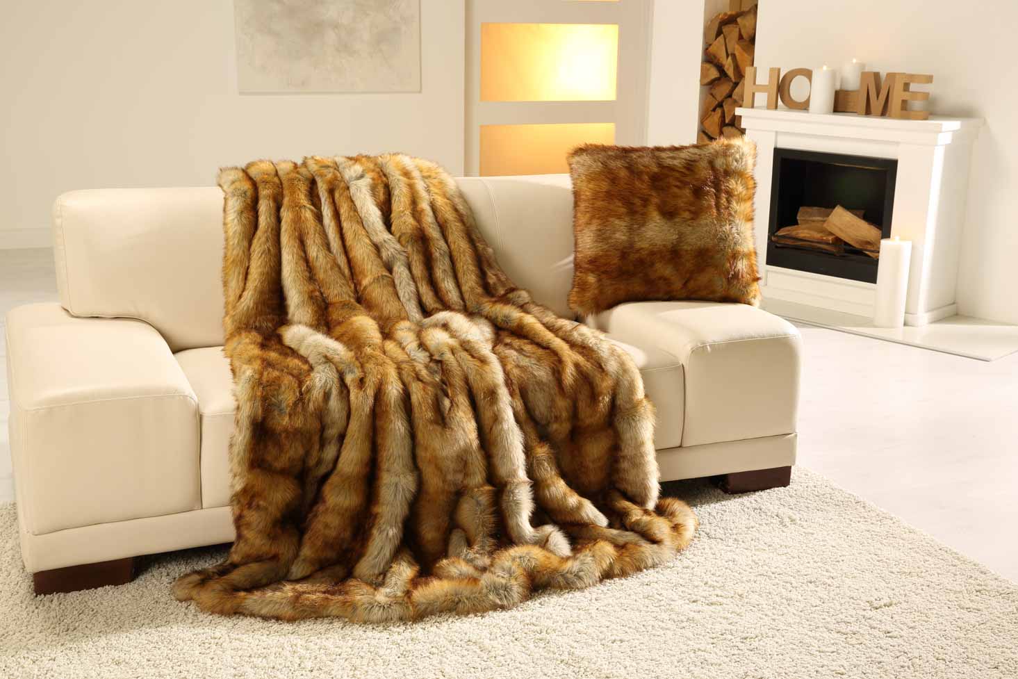 Plaids forrure Premium Luxe 150x200 Renard