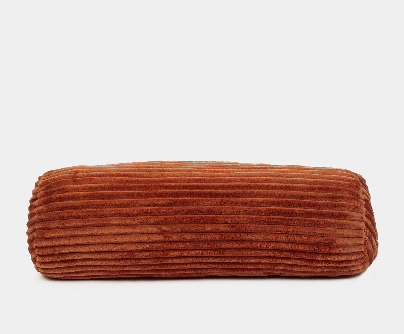 Coussin cylindrique (rempli) Cord Optik 70x22 cannelle