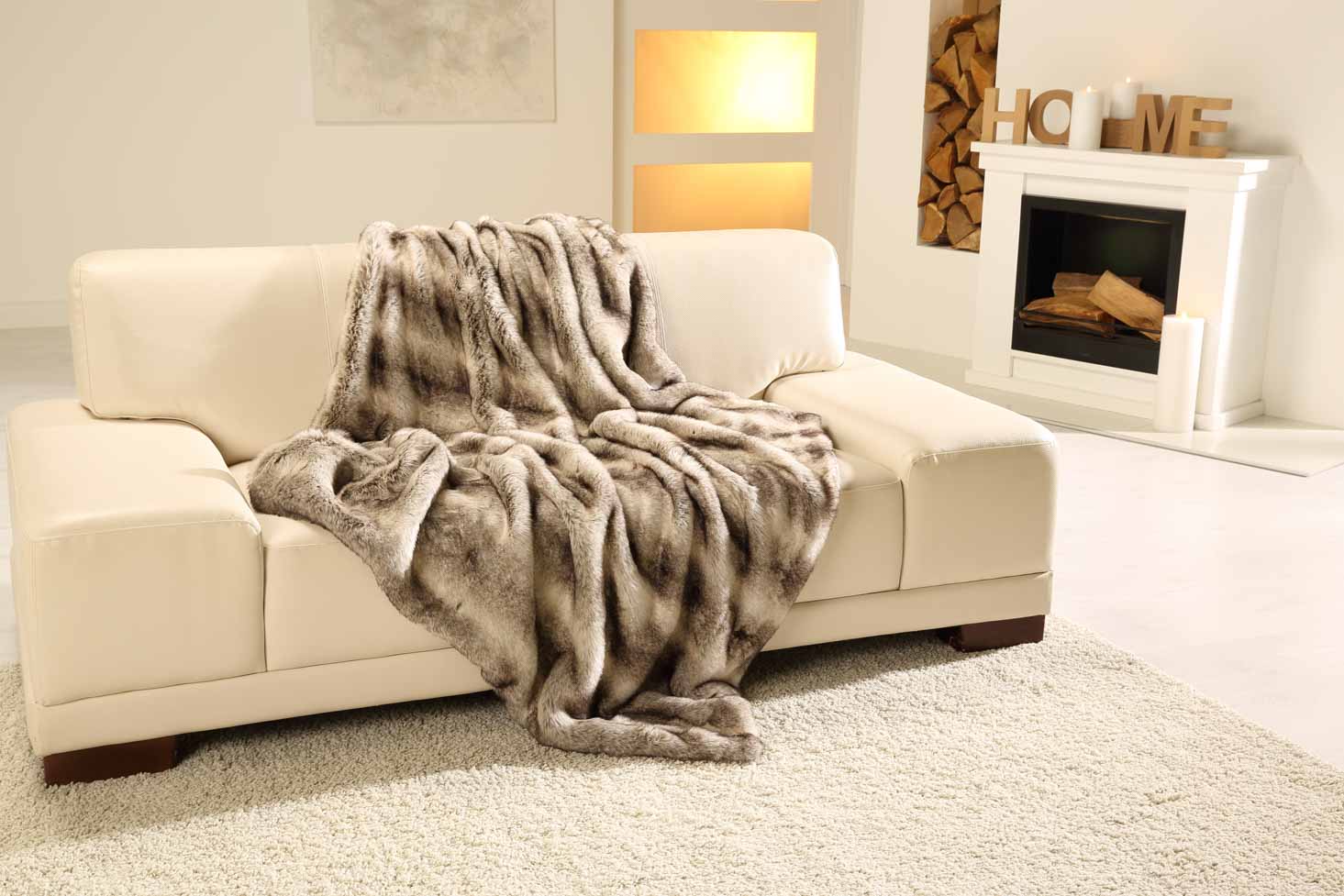 Plaids forrure Luxe 150x200 Renne