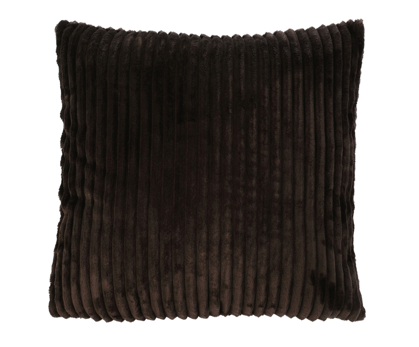 Coussin (rempli) Cord Optik 50x50 brun foncé