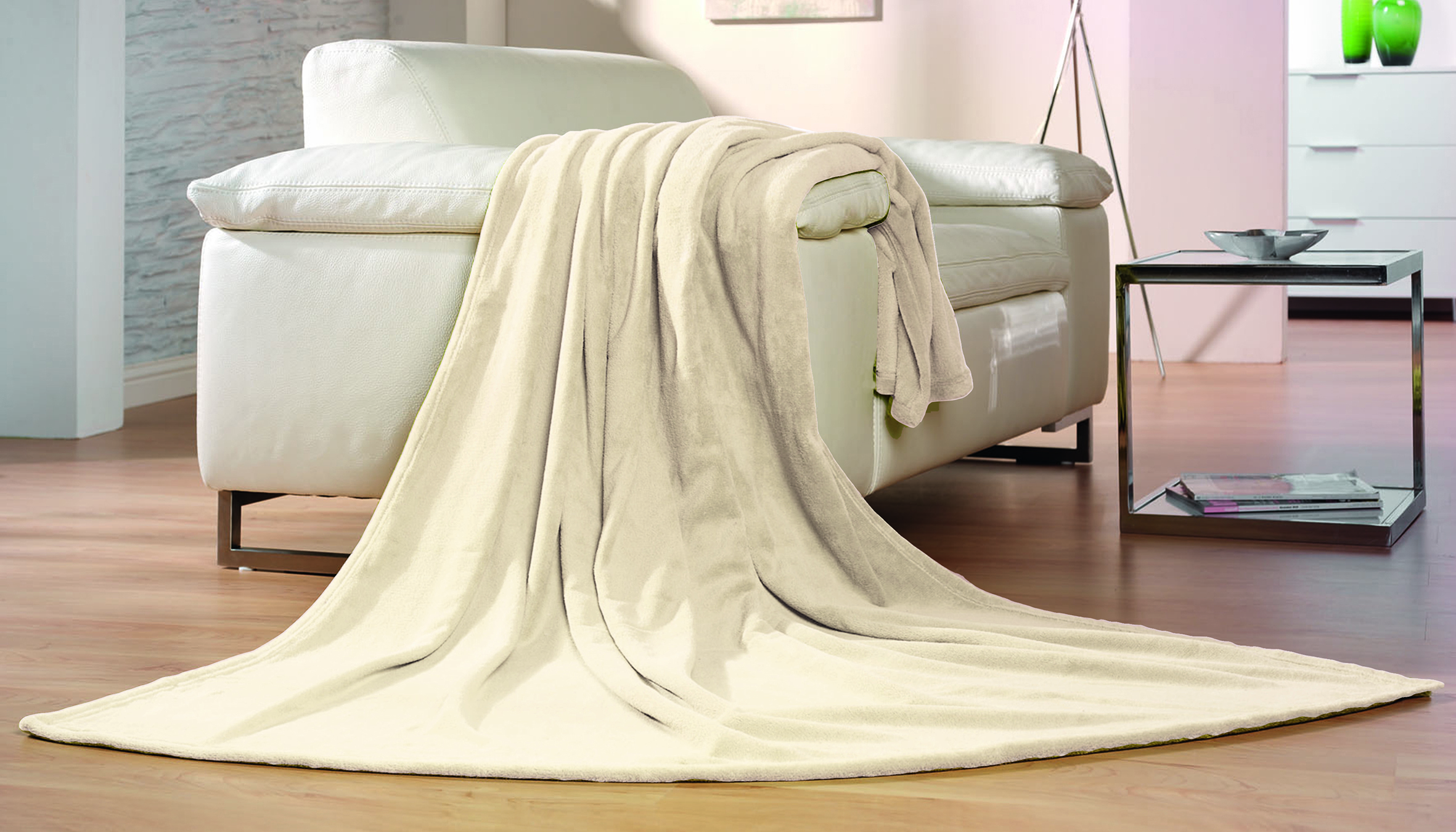 Plaids Premium creme