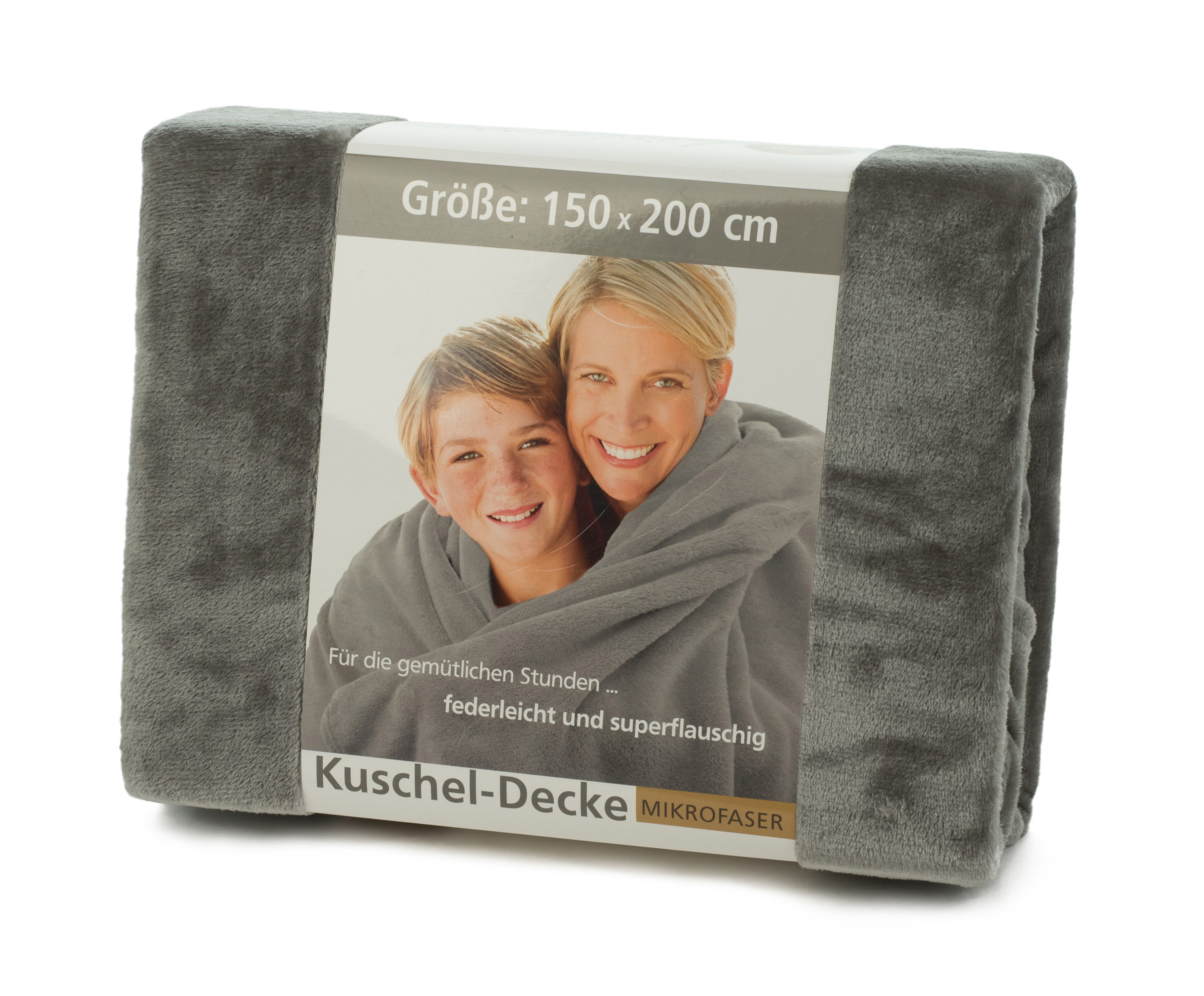 Plaids Premium gris argent