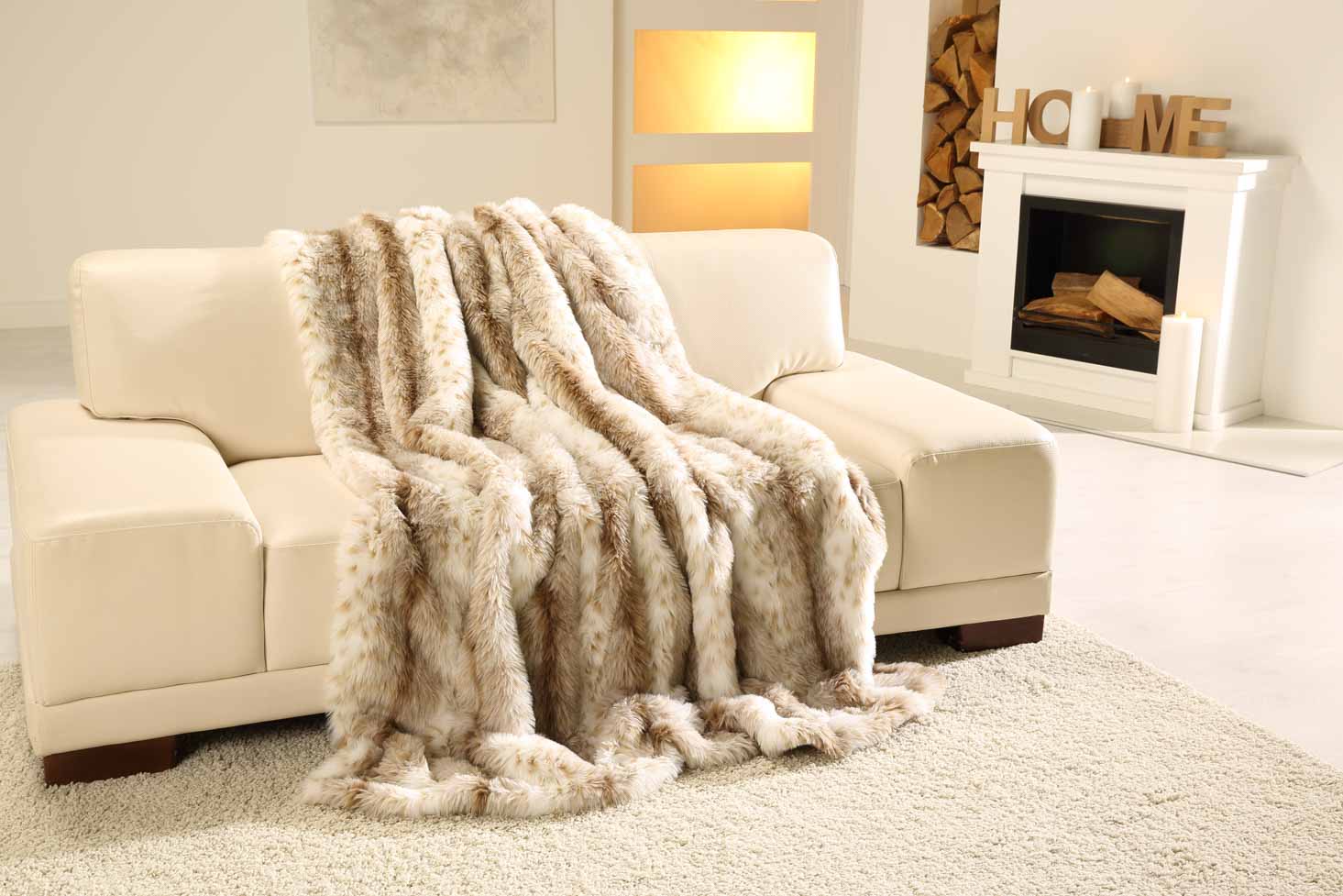 Plaids forrure Luxe 150x200 Lynx
