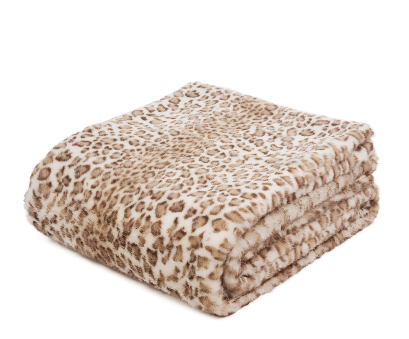 Plaids forrure Premium Luxe 150x200 Léopard des neiges de Sibérie