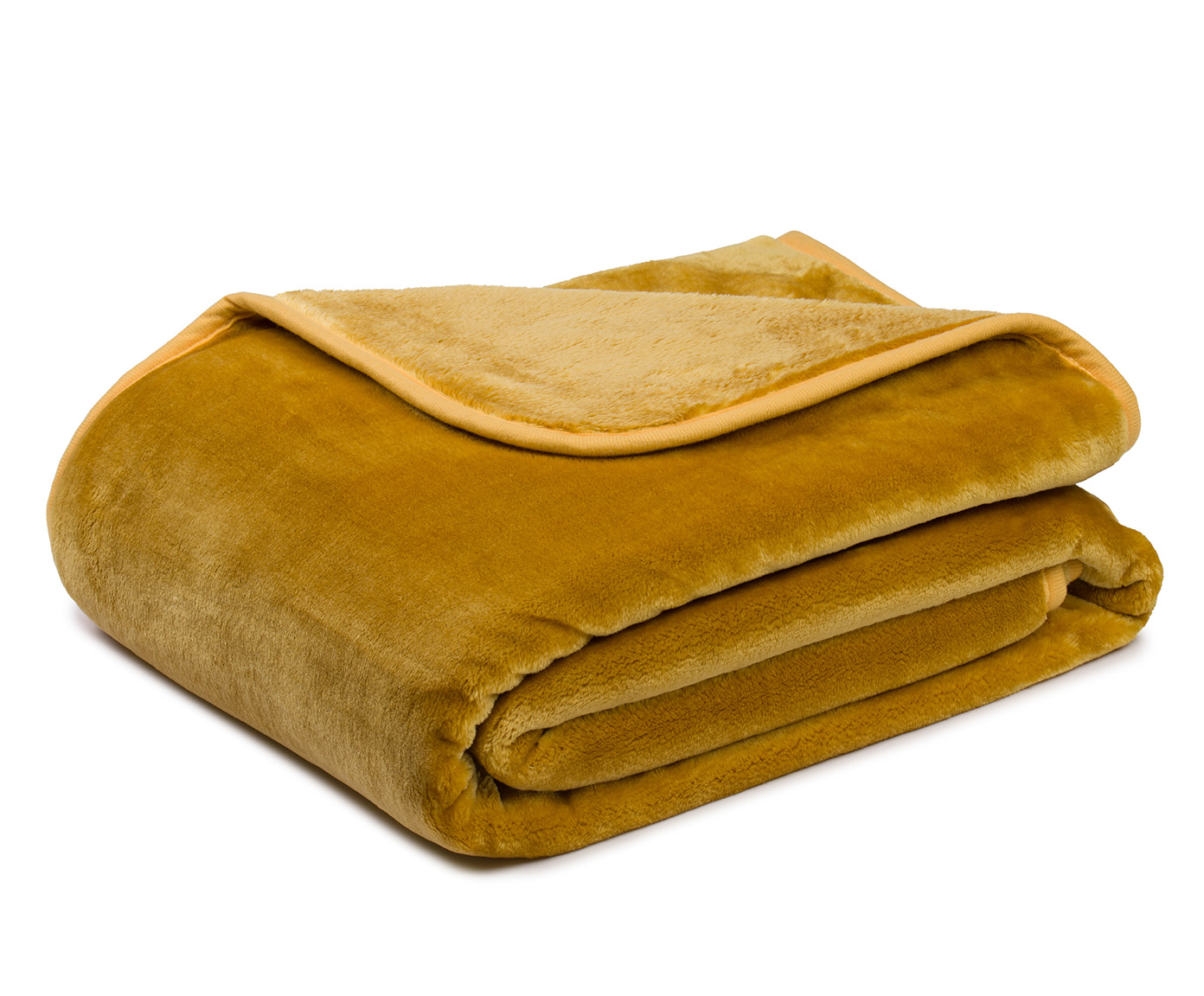 Plaids Premium Cashmere Feeling moutarde