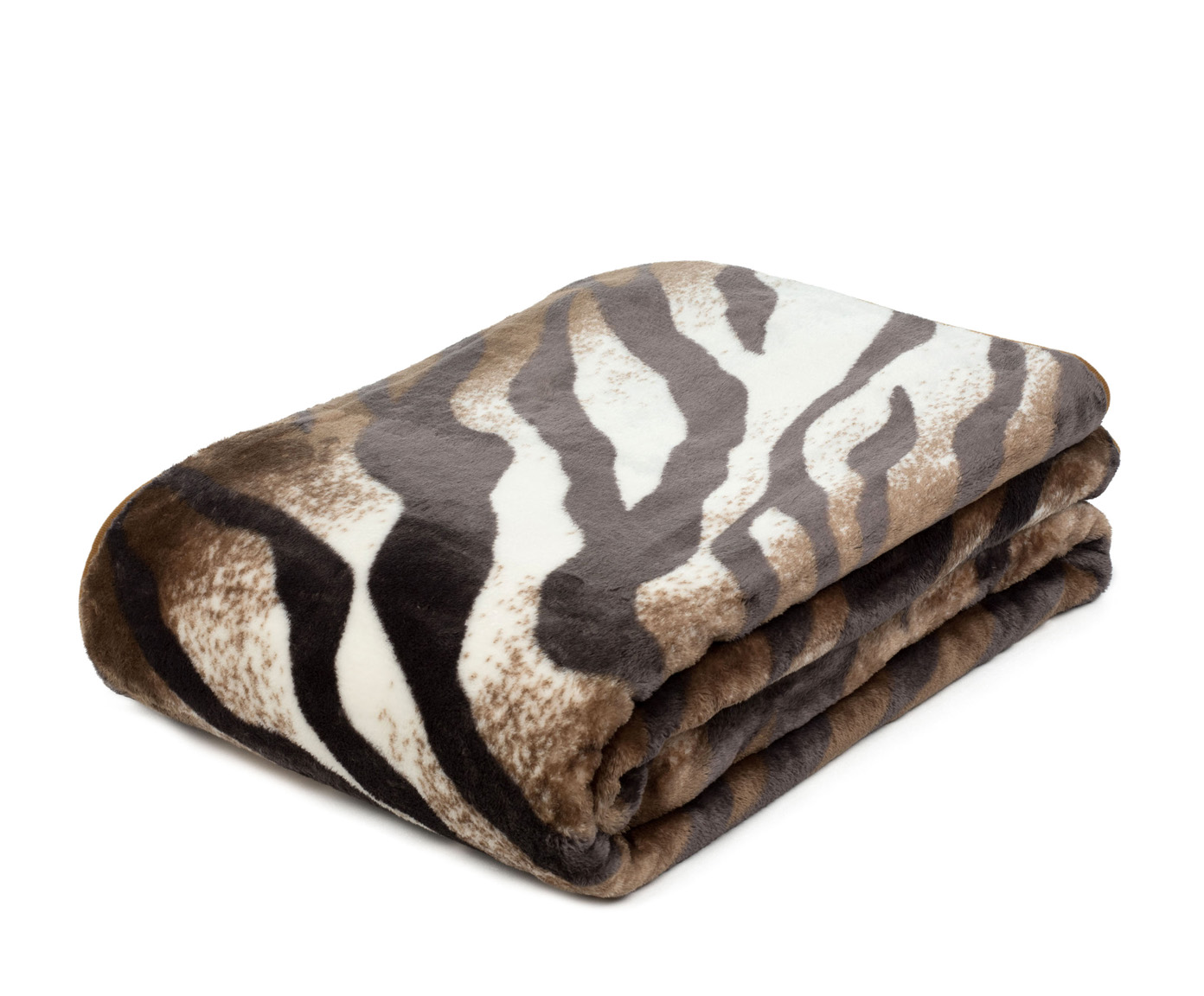Plaids Cashmere Feeling 150x200 Tigre Royal du Bengale brun
