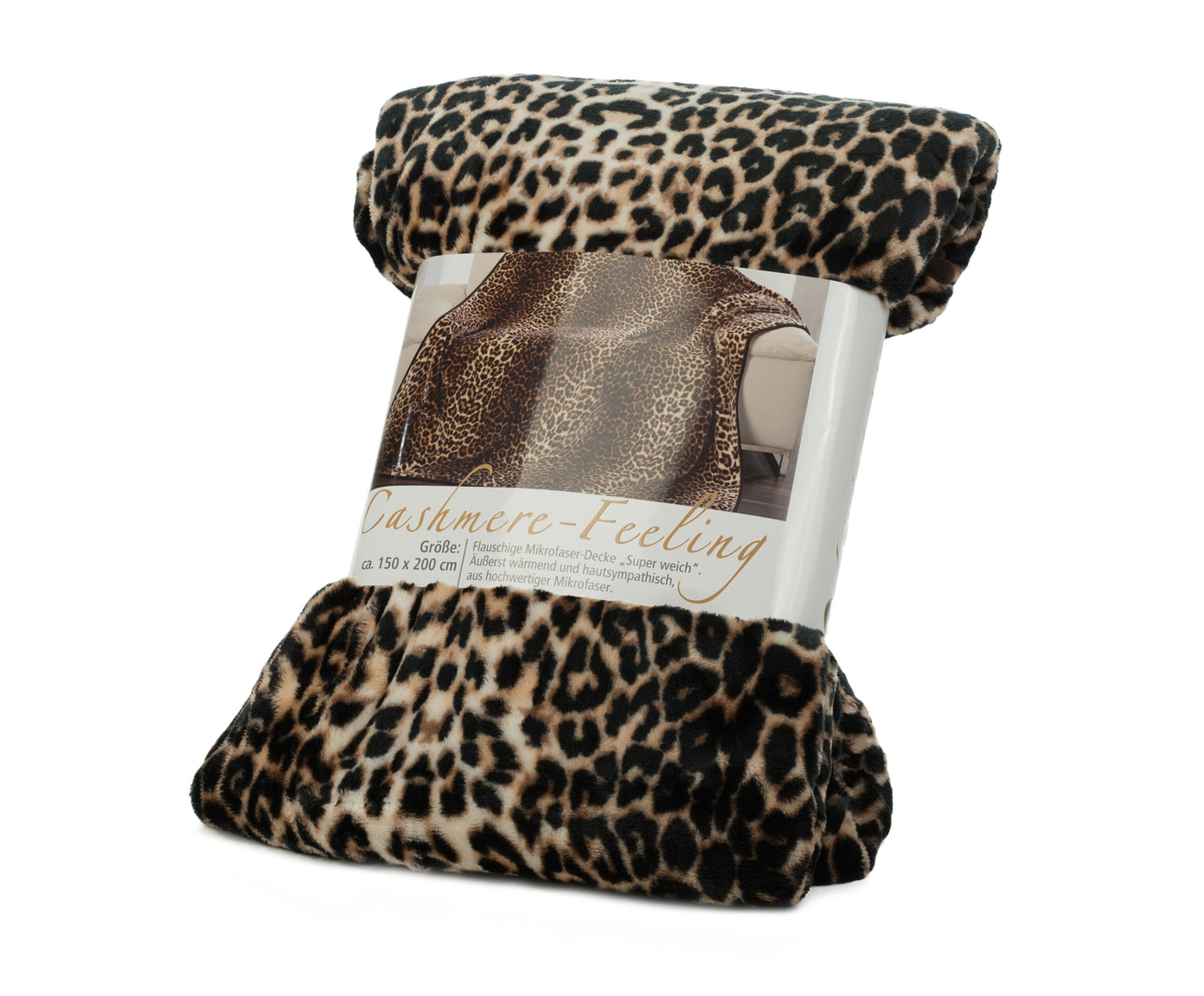 Plaids Cashmere Feeling 150x200 Léopard brun